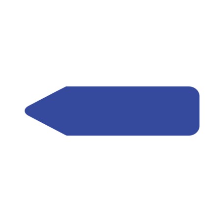 Nevs Labeling Flag - Solid - Dark Blue - 9/16" x 2" NEV71044